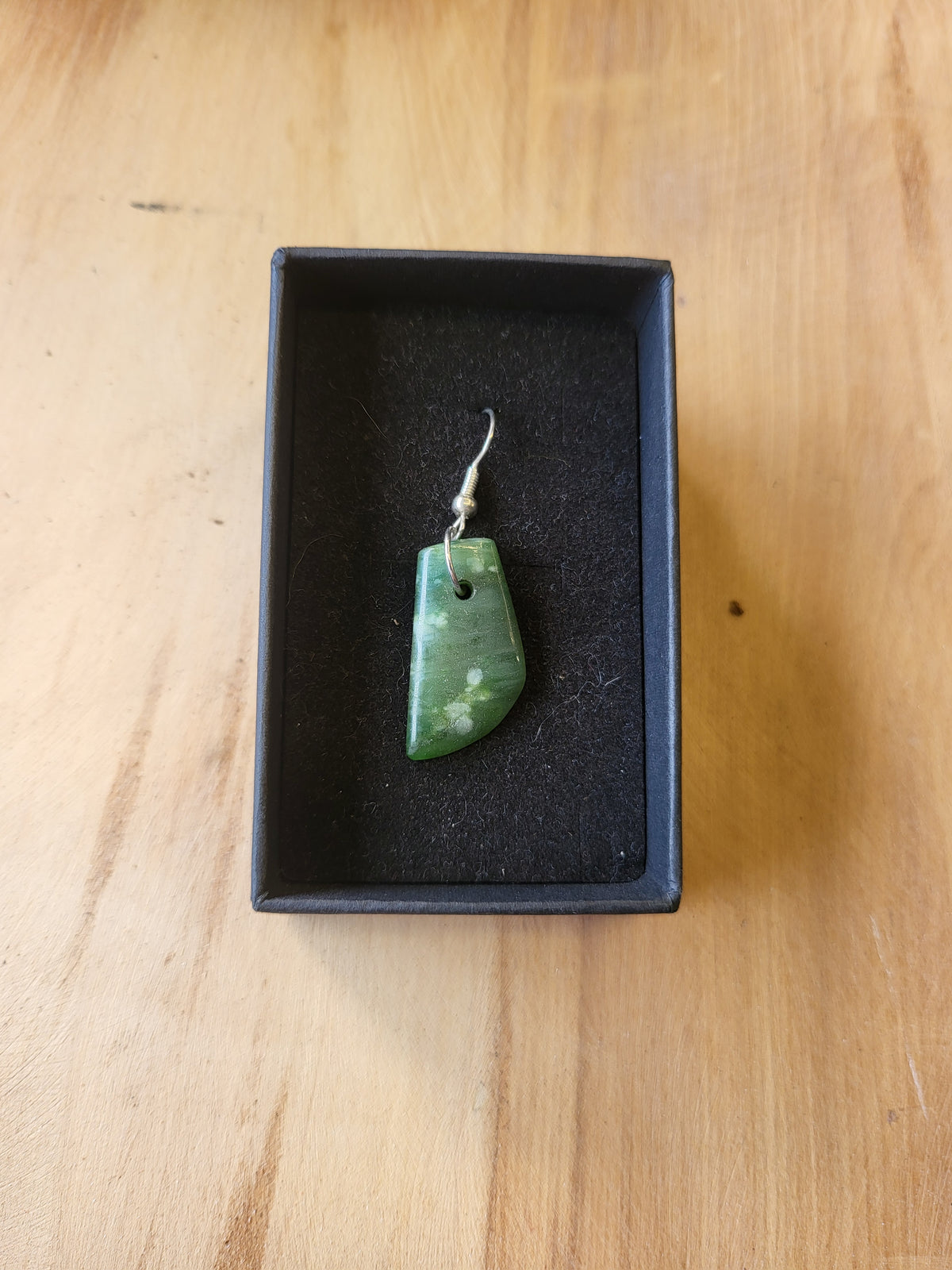 Singular Pounamu Earring