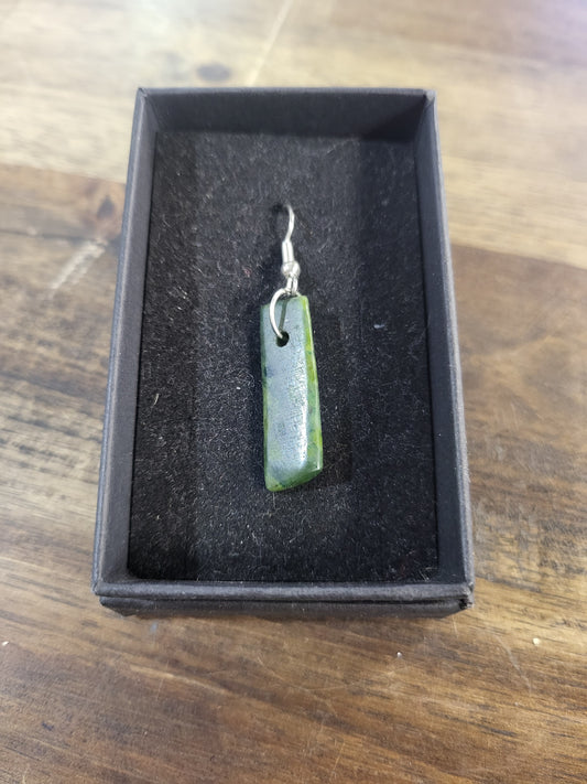 Singular Pounamu Earring